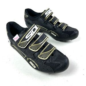 Sidi Cycling Bicycle Shoes Size EU 38 USA Sz 7 Women’s Black & Gold 2 Bolt